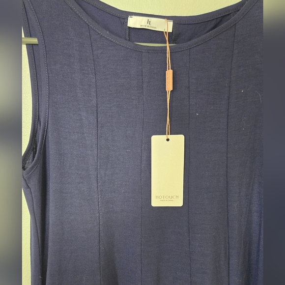 NWT HoTouch Navy Knit Dress Size Small - Picture 4 of 6